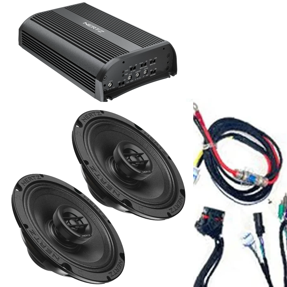 Hertz HSP1-13 1998-2013 Harley Davidson Plug and Play 2 Front Speaker Kit