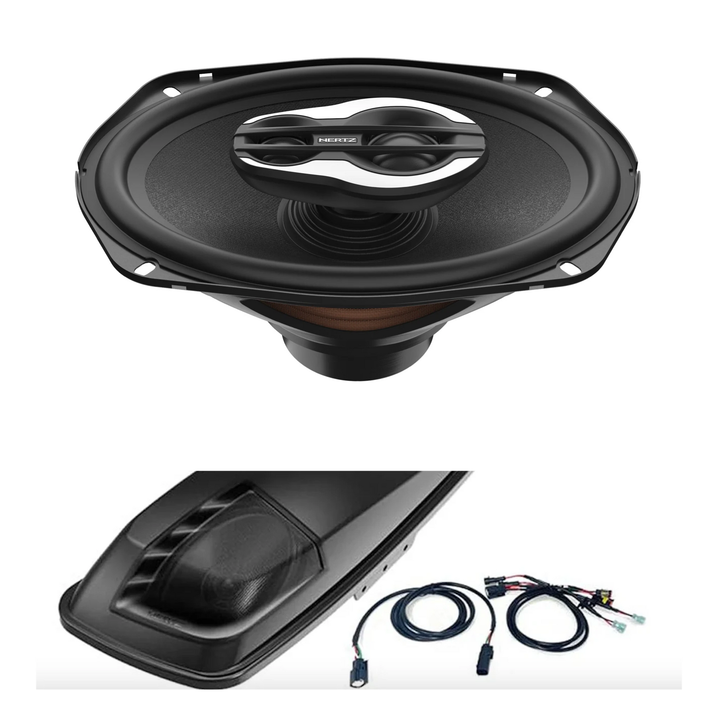Hertz HD24H 6x9 2024 Harley Davidson Plug and Play 2 Rear Speaker Kit