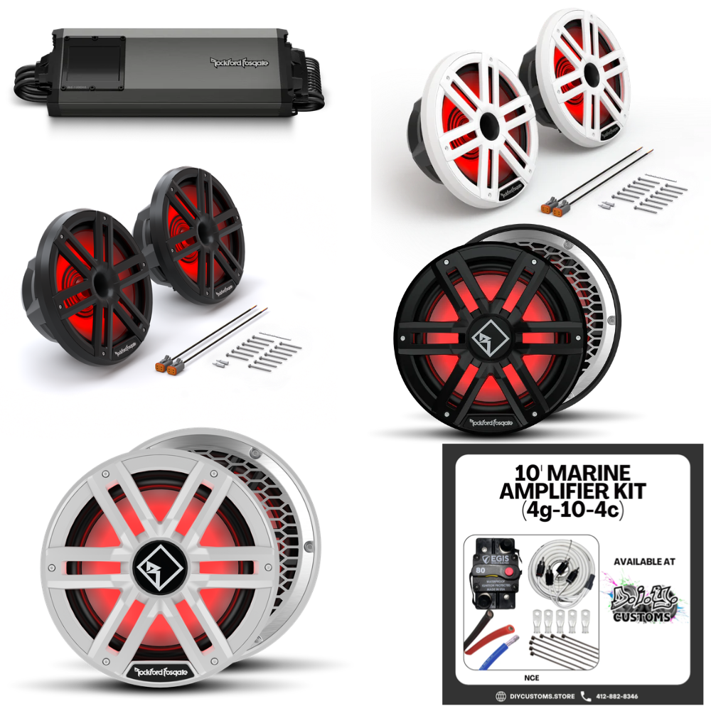 Rockford Fosgate Marine M2 Speaker & Subwoofer Bundle - View 1