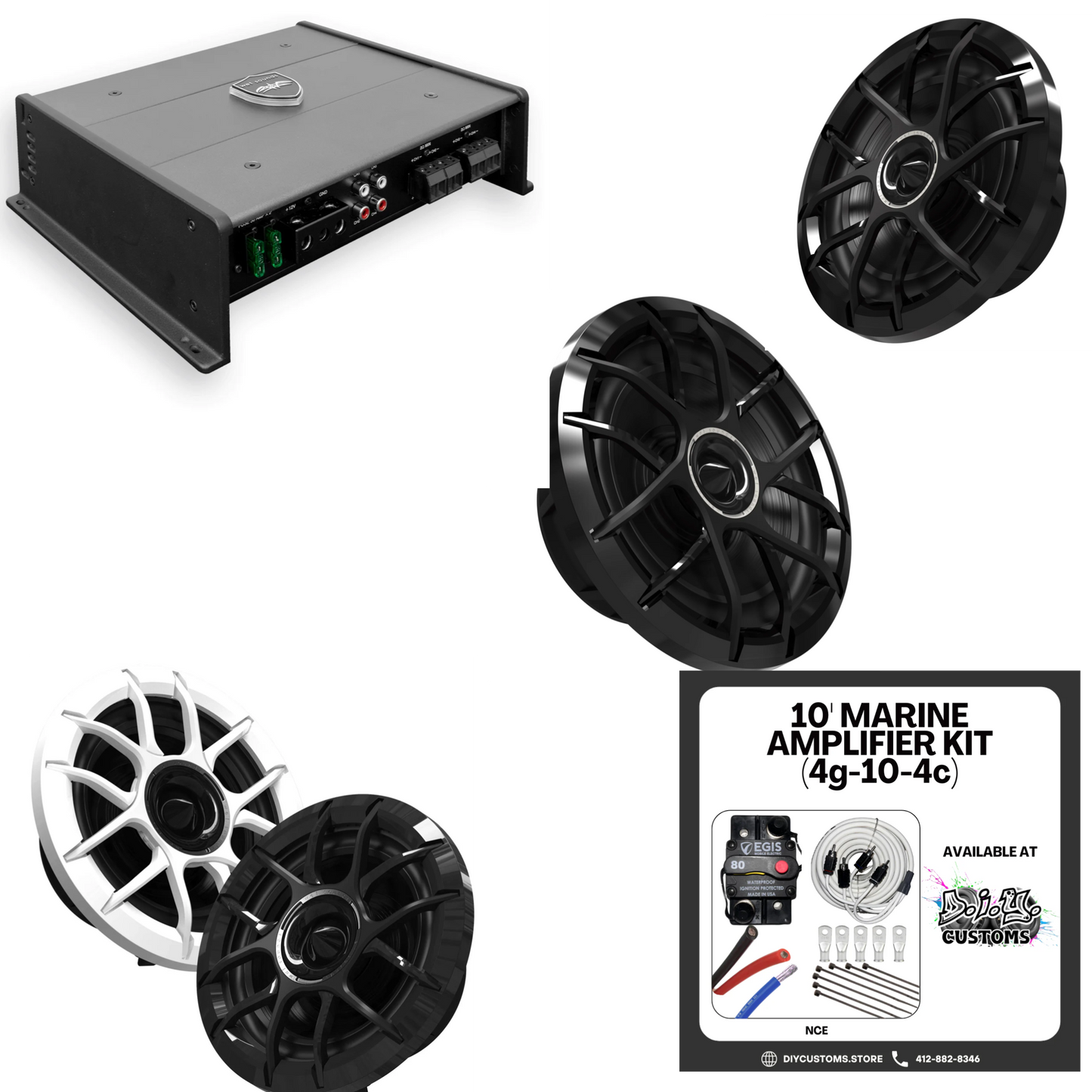 Wet Sounds Bundle 4CHL HTM or SYN Amplifier - View 1