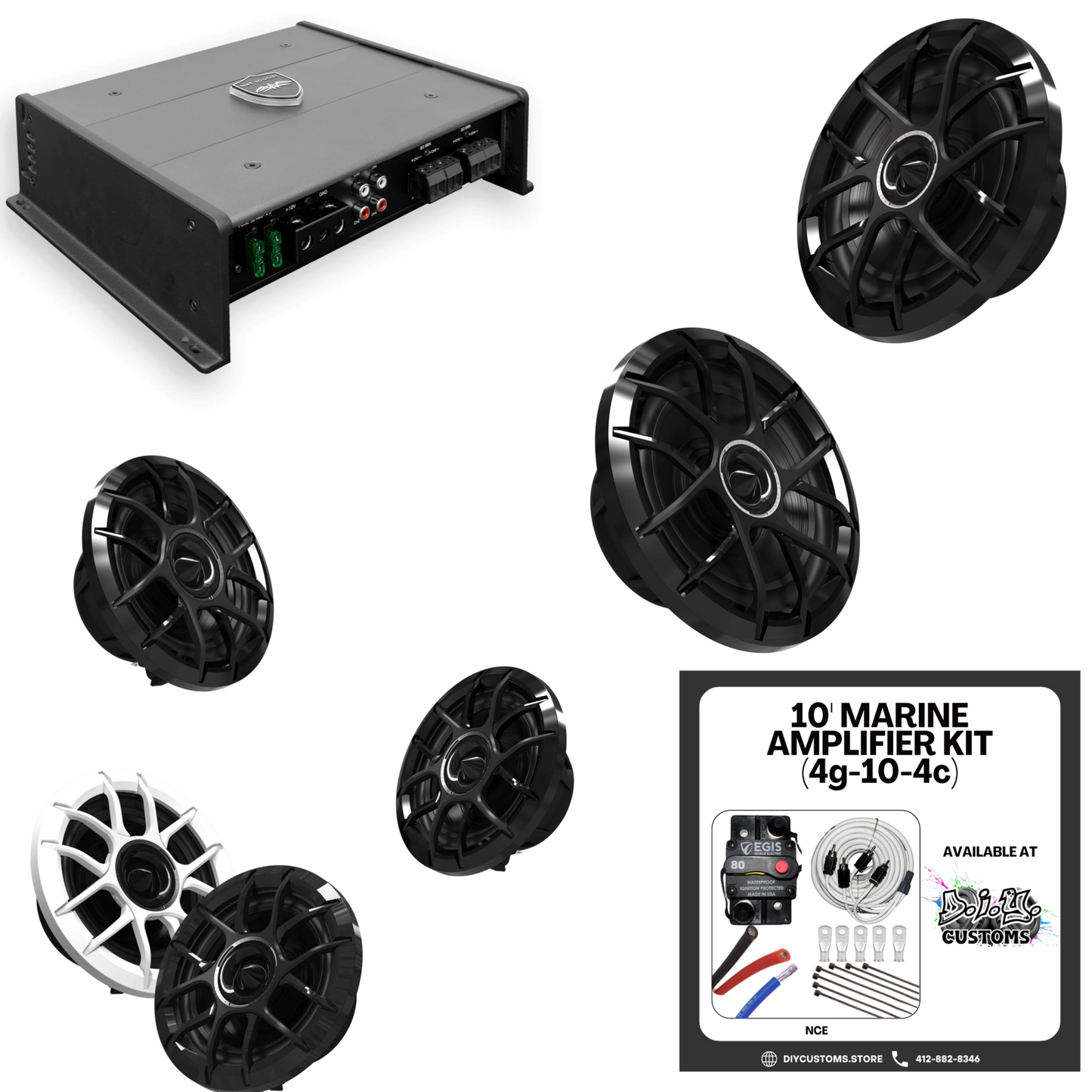 Wet Sounds Bundle 6CHL HTM or SYN Amplifier - View 1