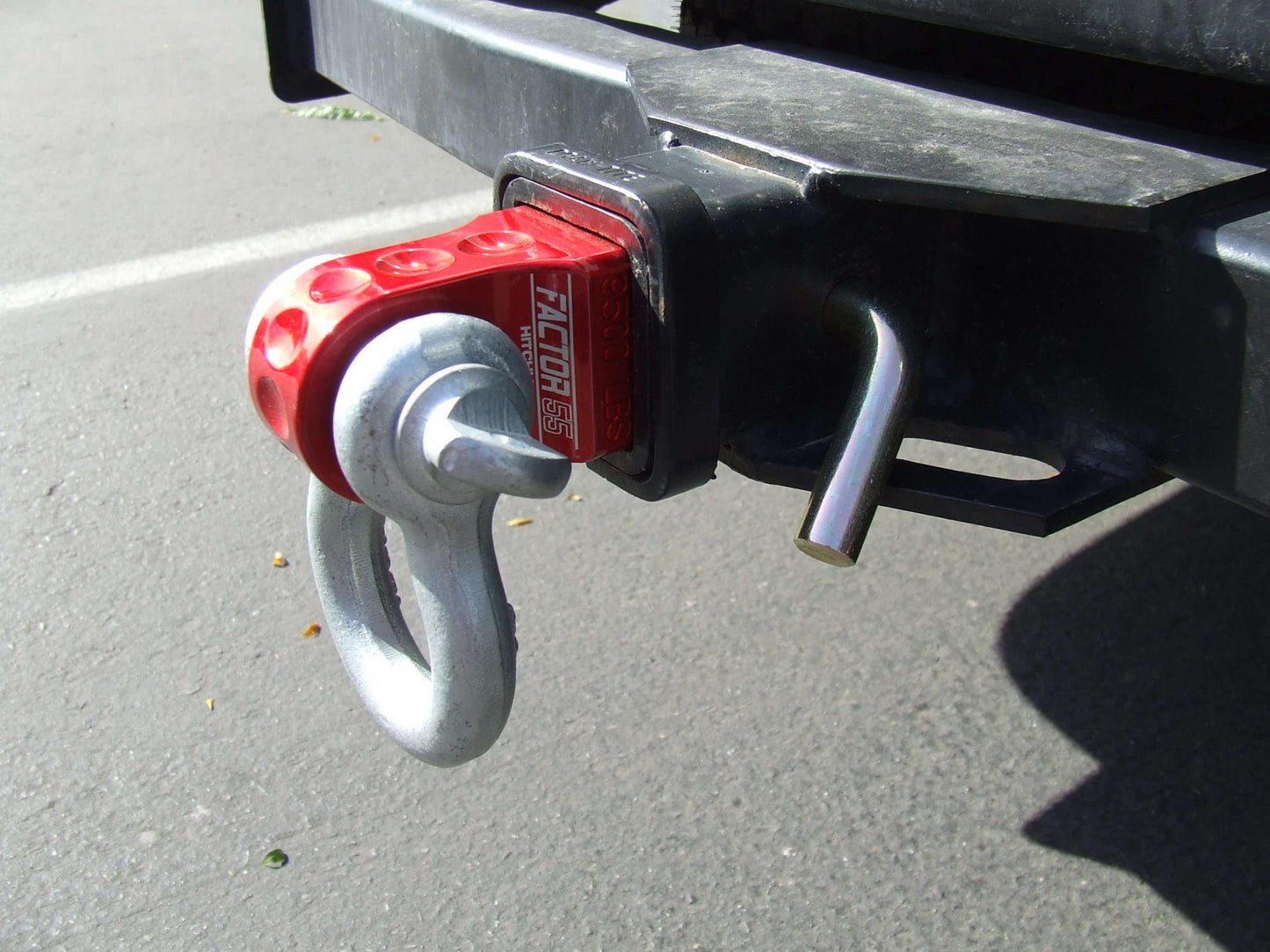 Factor 55 - 00022-06 - Winch Shackle - HitchLink 2.5 Reciever Shackle Mount 2.5 Inch Receivers Anodized Gray