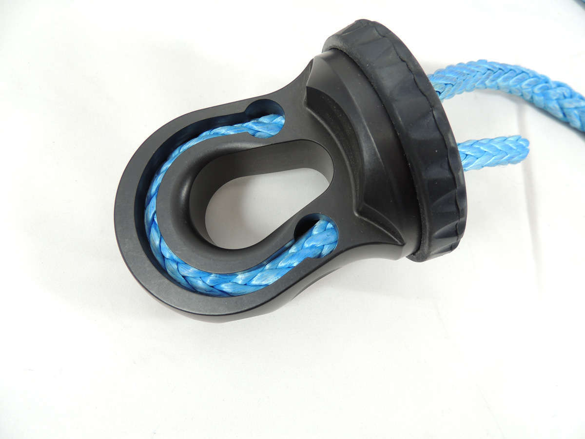 Factor 55 - 00352-04 - Winch Safety Thimble - Splicer 3/8-1/2 Inch Synthetic Rope Splice On Shackle Mount Black