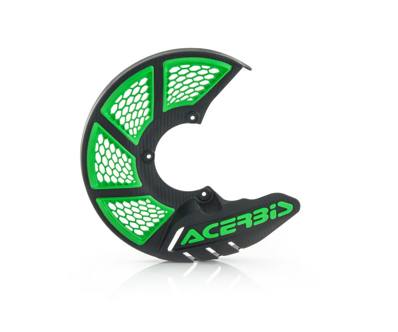 Acerbis X-Brake Vented Front Disc Cover, Black/Green – Part Number ACB2449491043