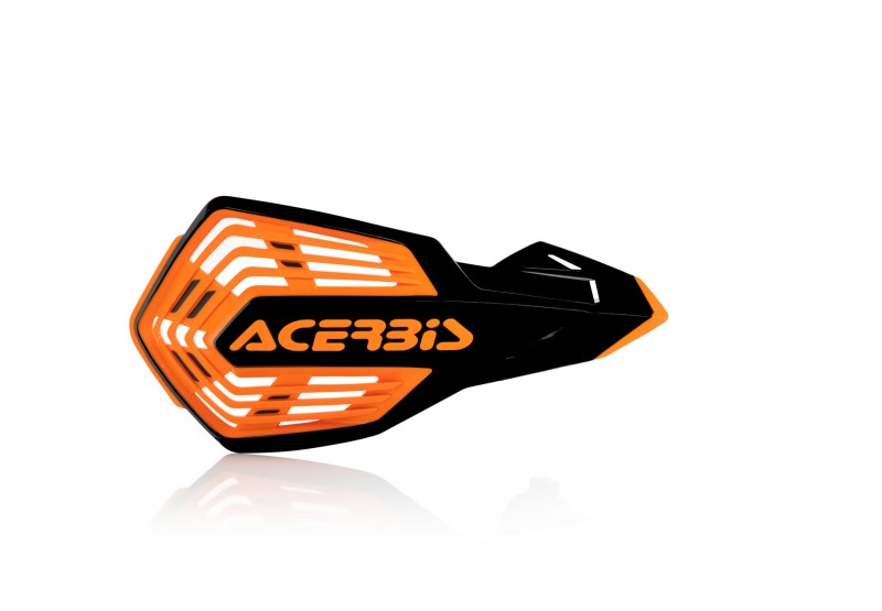 Acerbis X-Force Handguards Black with Orange Accents, Part Number ACB2801965229