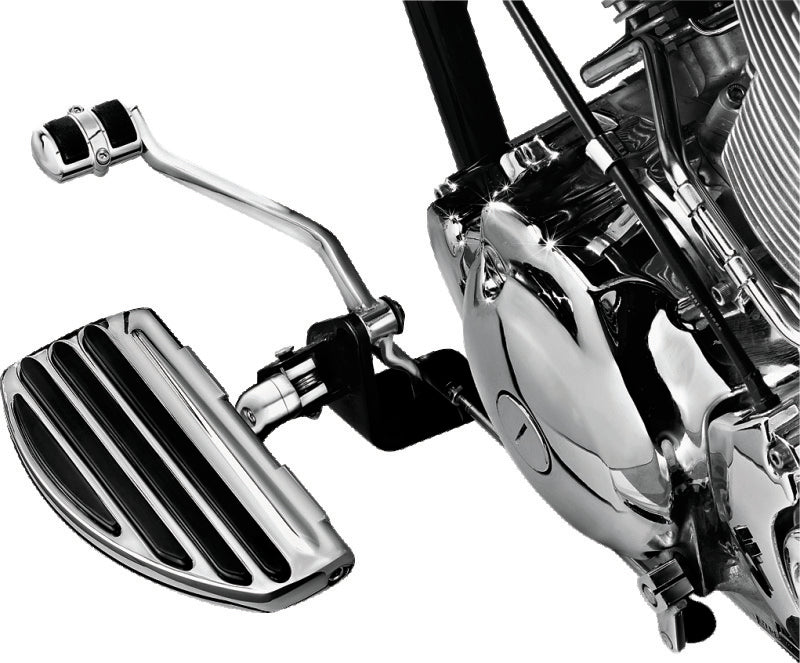 Kuryakyn ISO Conversion Floorboards for Driver or Passenger with Splined Bracket, Chrome - Part Number 7916