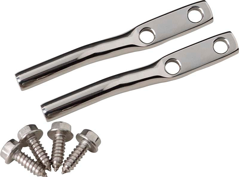Kentrol Door Strap Pins Pair for 1976-1995 Jeep CJ and Wrangler YJ, Polished Silver