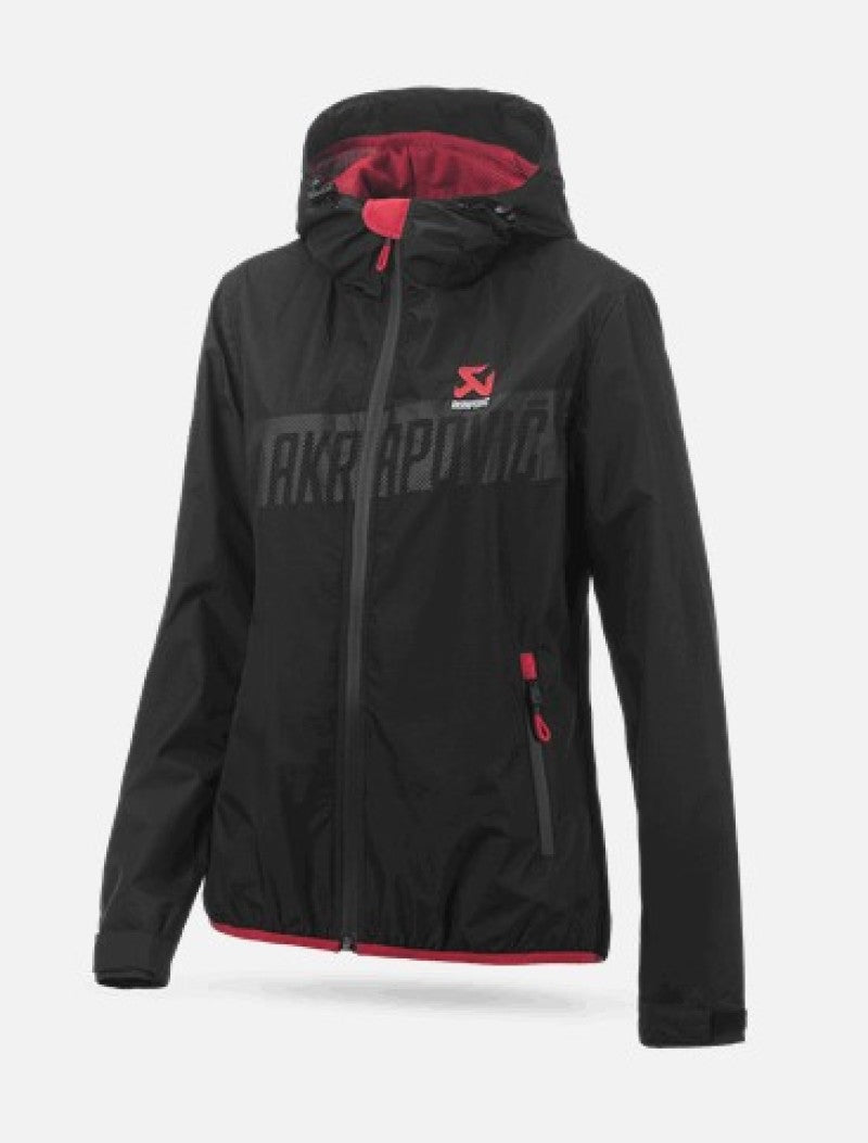 Akrapovic Corpo Women's Black Windbreaker Jacket, Part Number AKR802232