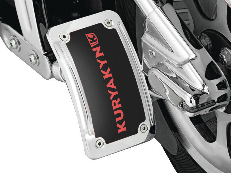 Kuryakyn Lighted Curved Vertical Side-Mount License Plate Holder – Part 9251
