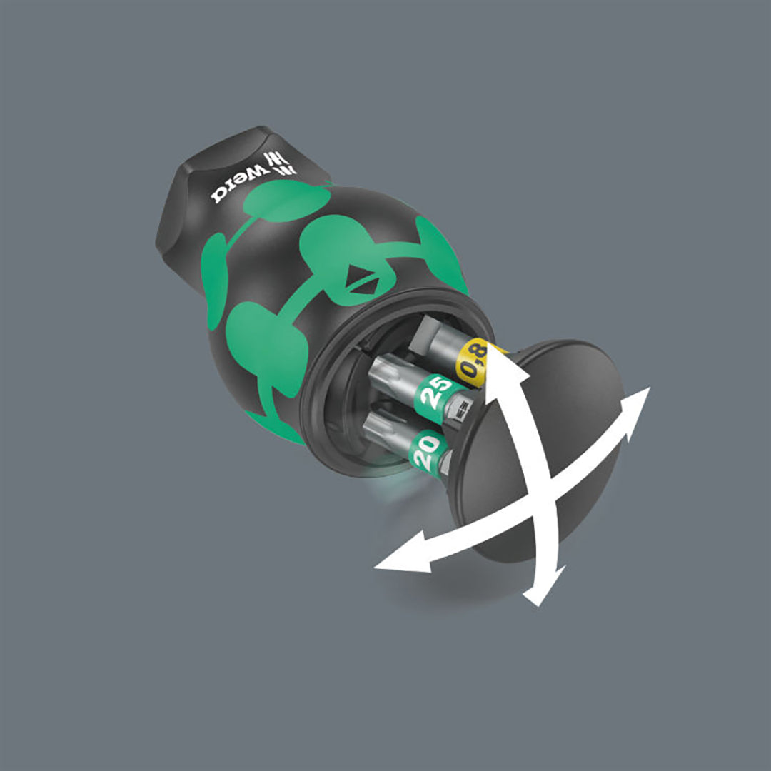 Wera Bitholding Stubby Screwdriver with 6 Bits