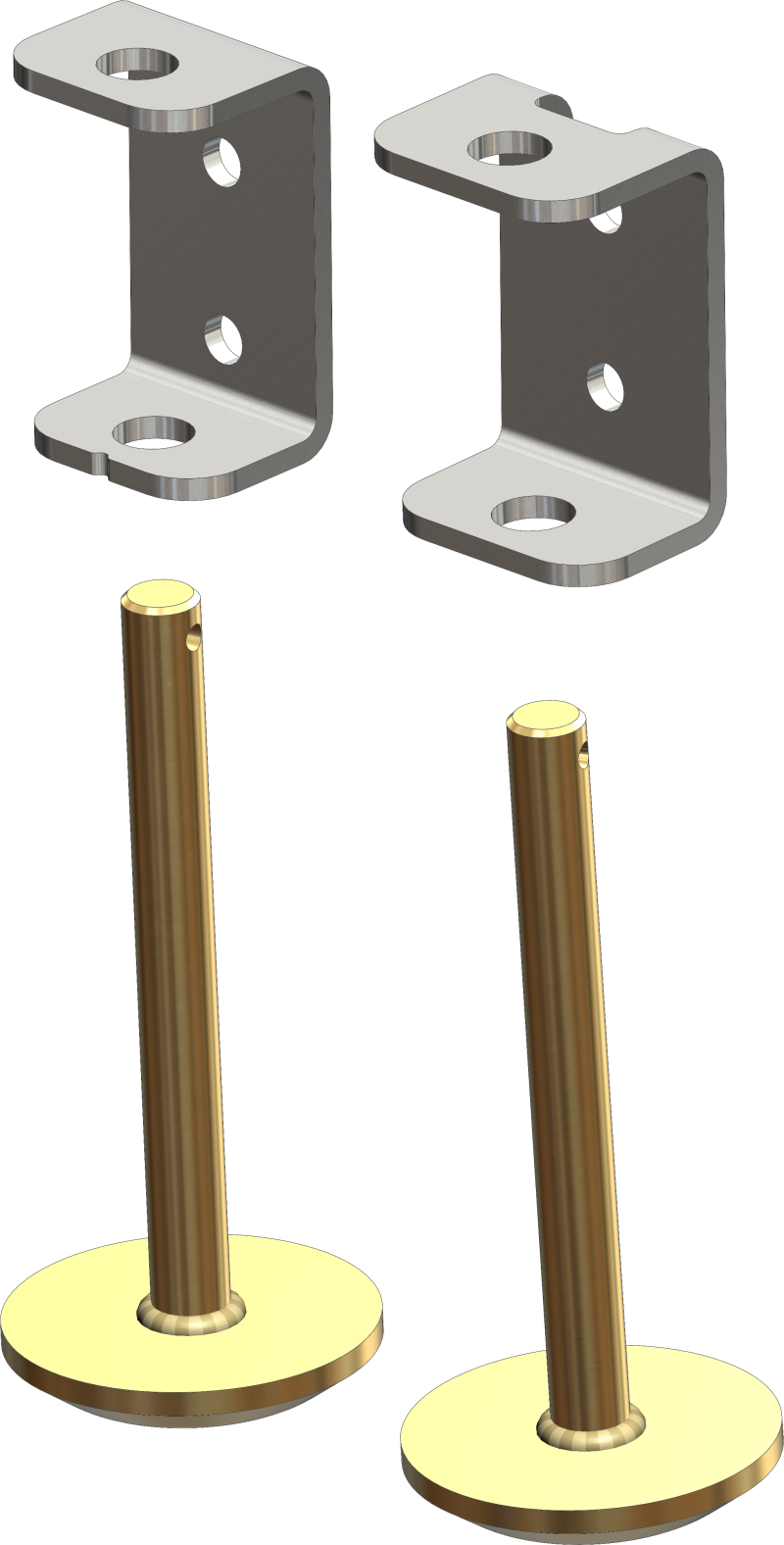 KFI 105485 Tapered Plow Skid Kit Pair for KFI 105160
