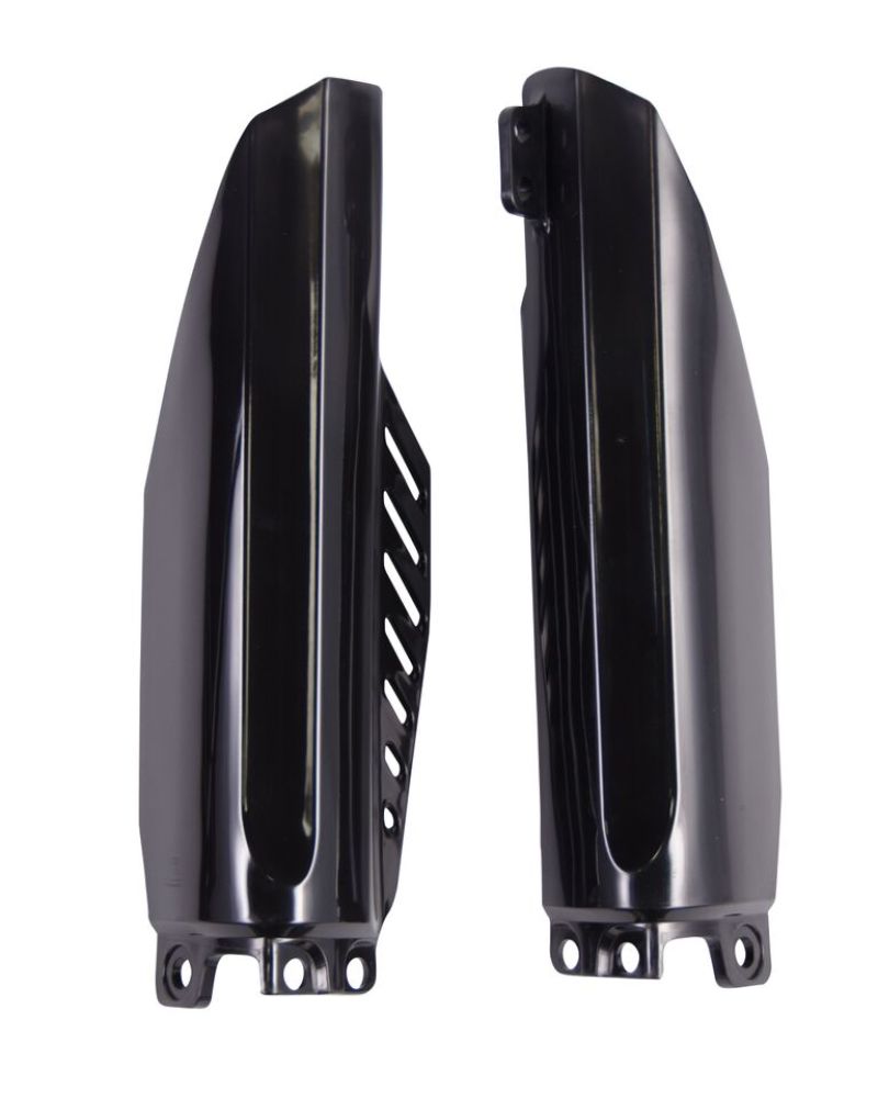 Acerbis Lower Fork Cover Set, Black - ACB2115150001 for Honda CR85R and CRF150R