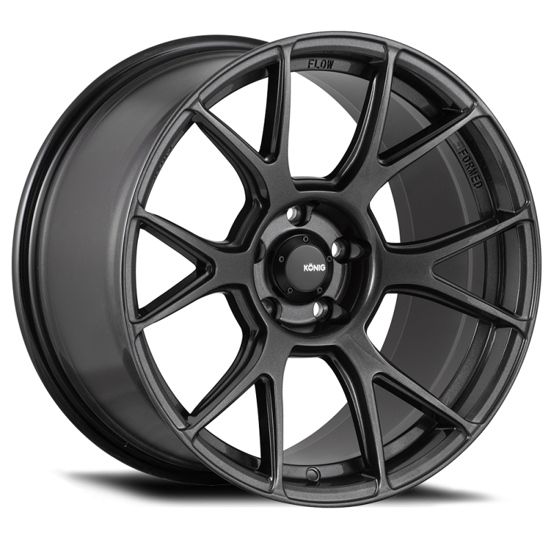 Konig Ampliform 18x10-Inch Wheel, 5x114.3 Bolt Pattern, +20 Offset, Dark Metallic Graphite