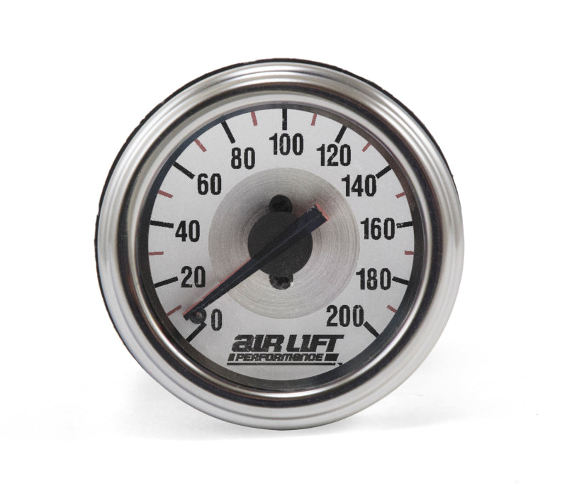 Air Lift Performance Dual Needle White Face Air Pressure Gauge, 200 PSI – ALF26228