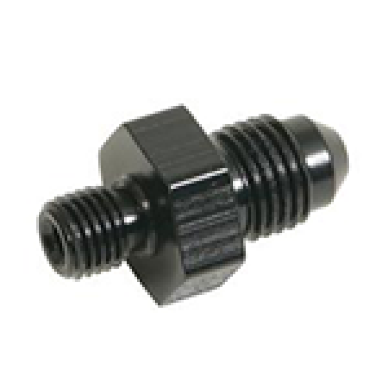 Fragola fra491961-BL -6AN x 10mm x 1.0 Male Adapter for Weber, Black