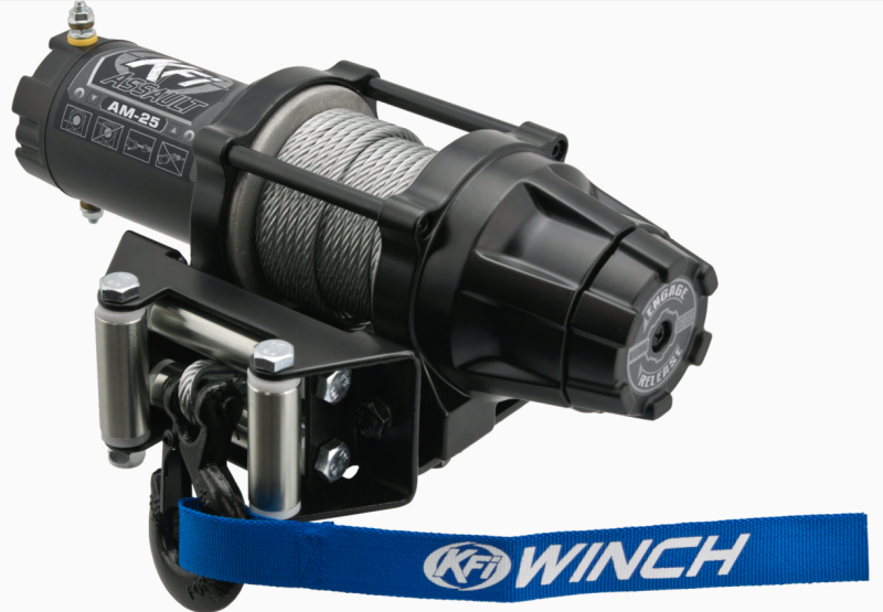 KFI Assault Series AM-25 2,500 lb. Powersports Winch with Metal Cable