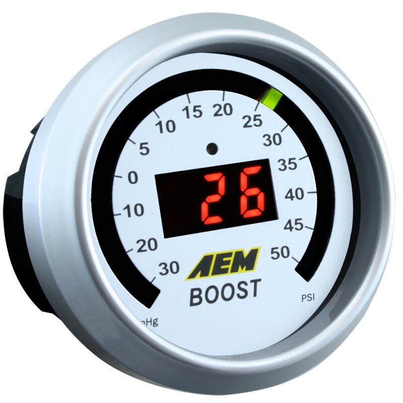 AEM 30-4406 52mm Digital Boost Gauge, -30 to 35 PSI
