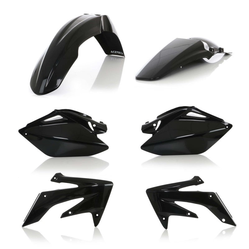 Acerbis Black Plastic Kit for 2006-2009 Honda CRF250R