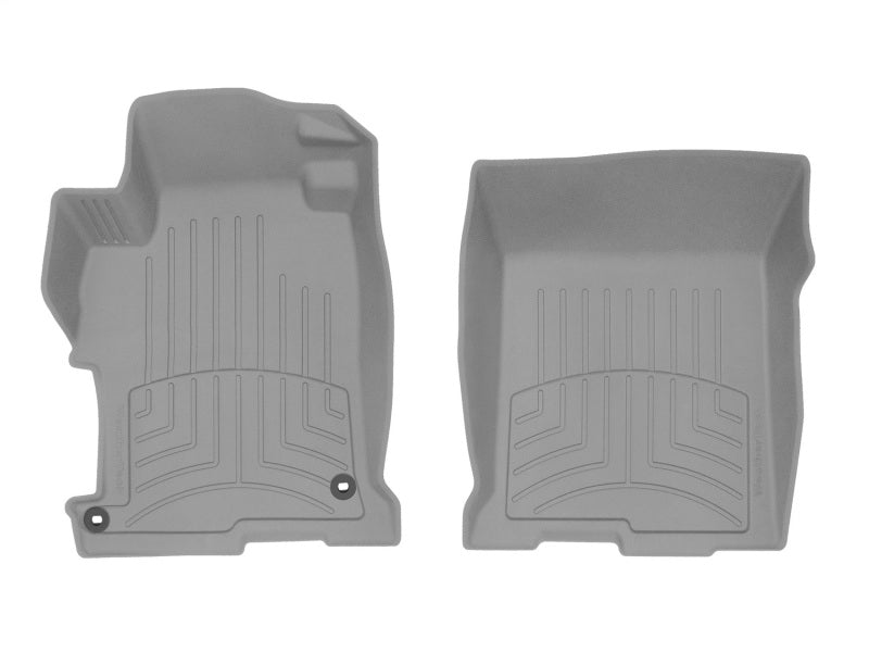 WeatherTech FloorLiner HP Front Floor Mats, Gray, 2013-2017 Honda Accord, Part Number wet464811IM