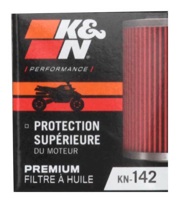 K&N Engineering KN-142 Powersports Premium Oil Filter for Select Yamaha ATVs