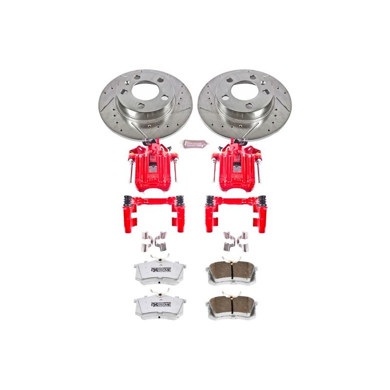 Power Stop 01-05 Volkswagen Jetta Z26 Street Kit w/ Calipers - Rear