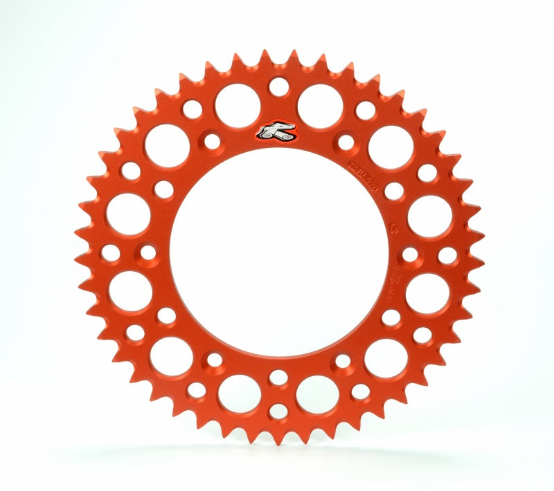 Renthal 2021 KTM 300 EXC CKD BR UltraLight Rear Sprocket Orange 520-53T, Part REN224U-520-53GPOR