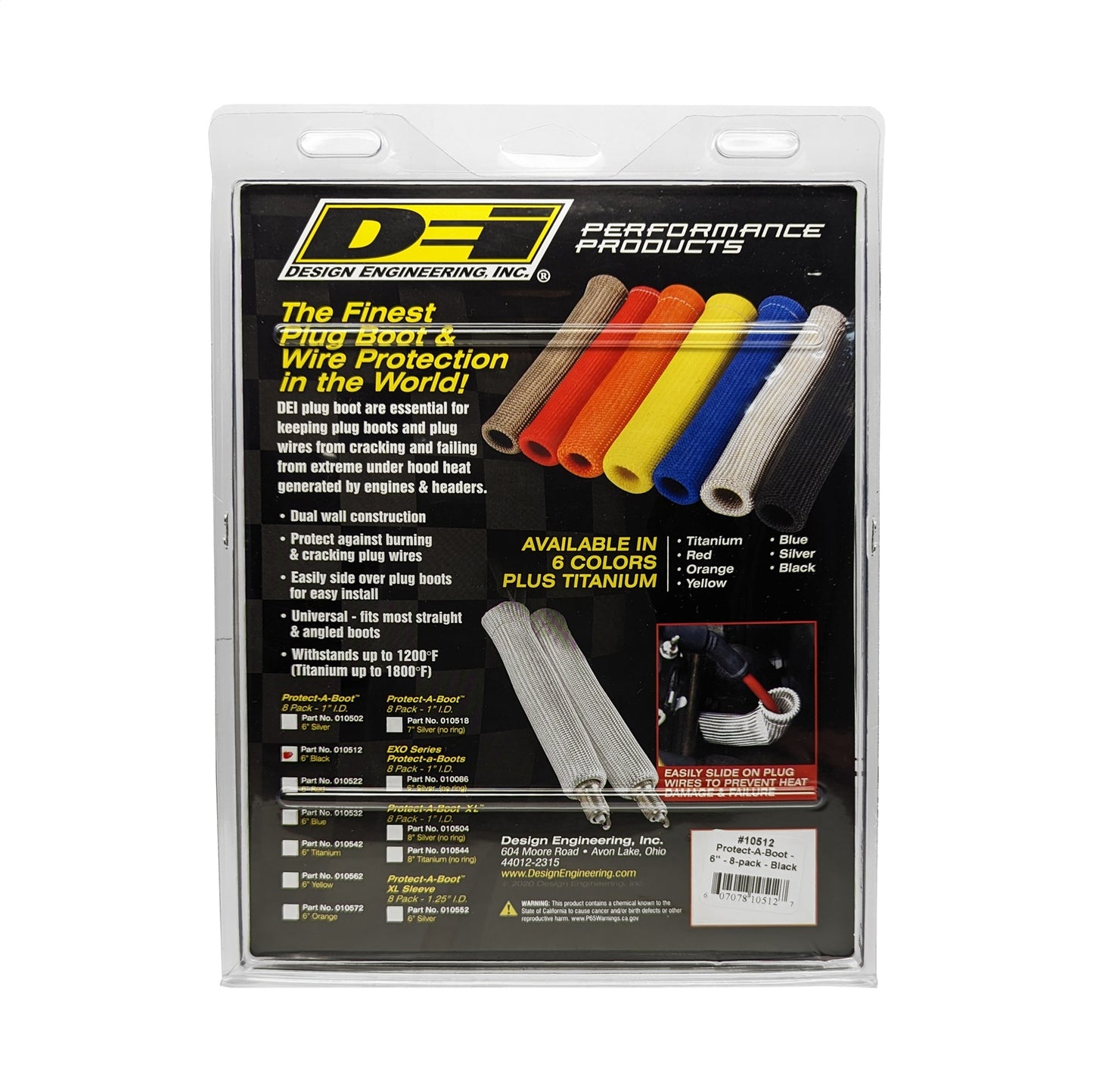 Design Engineering - 10512 - Spark Plug Boot Protector - 10512 Protect-A-Boot