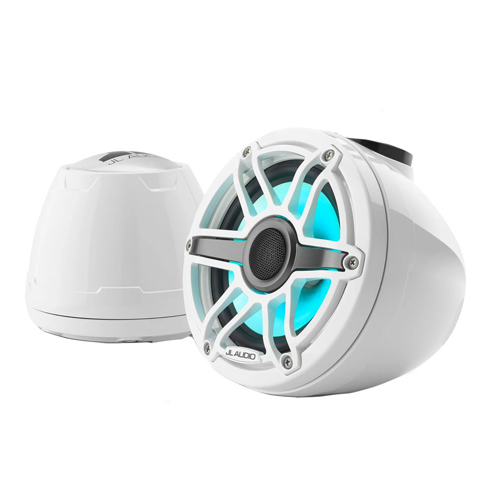JL Audio M6 VeX Series 6.5" Enclosed Coaxial Speakers w/RGB LED Lighting White S - View 1