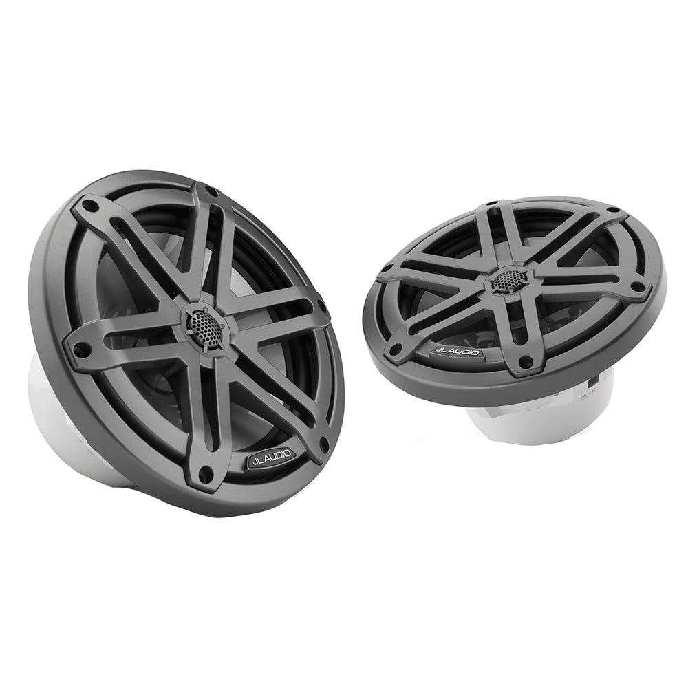 JL Audio M3 Series 7.7" Marine Coaxial Speakers w/Grey Metallic Sport Grilles - - View 1