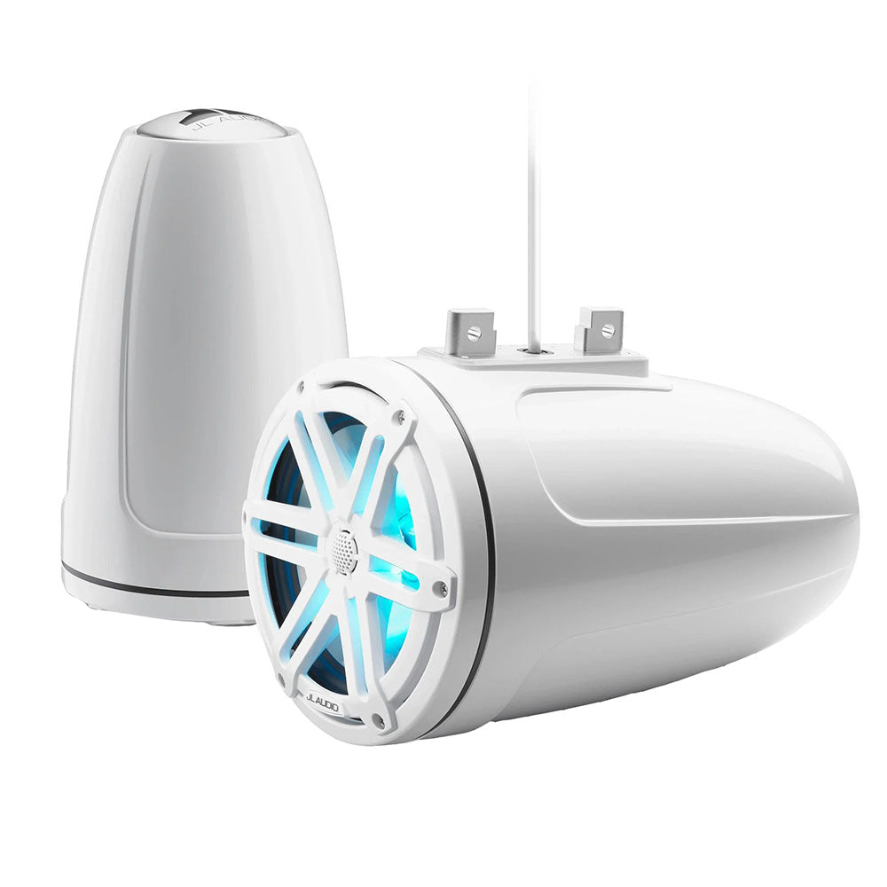JL Audio M3 Series 7.7" Enclosed Tower Coaxial System w/Gloss White Sport Grille - View 1