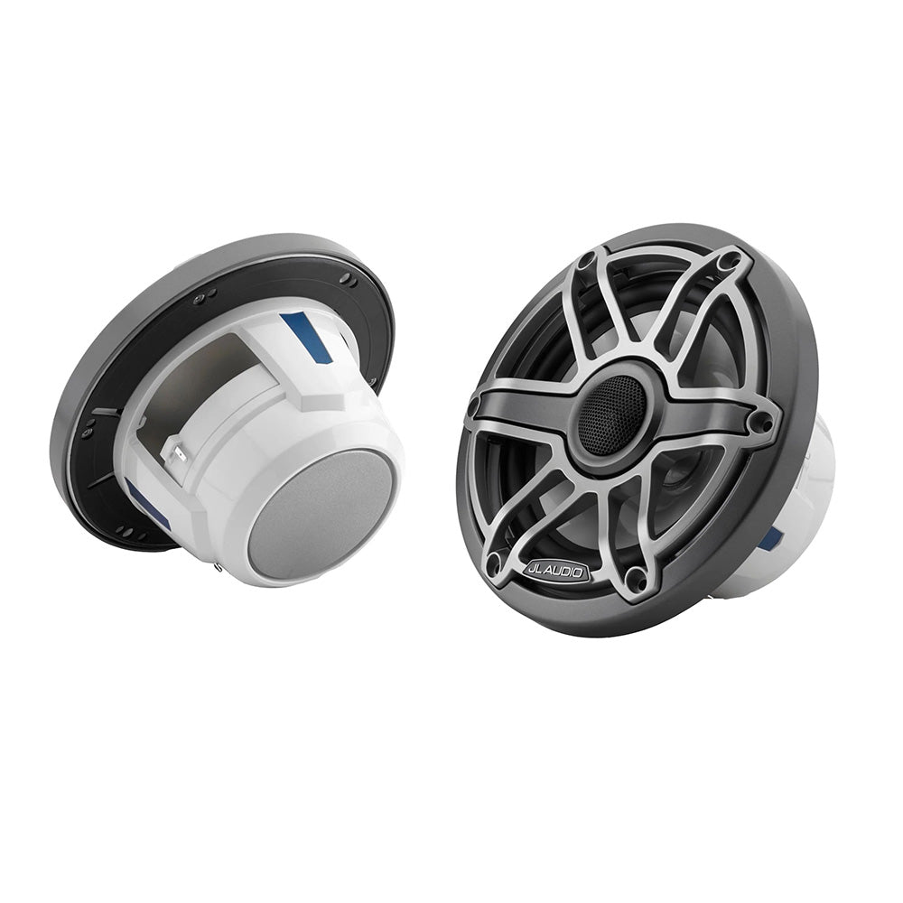 JL Audio M6 Series 6.5" Marine Coaxial Speakers w/Titanium Sport Grille - M6-650 - View 1