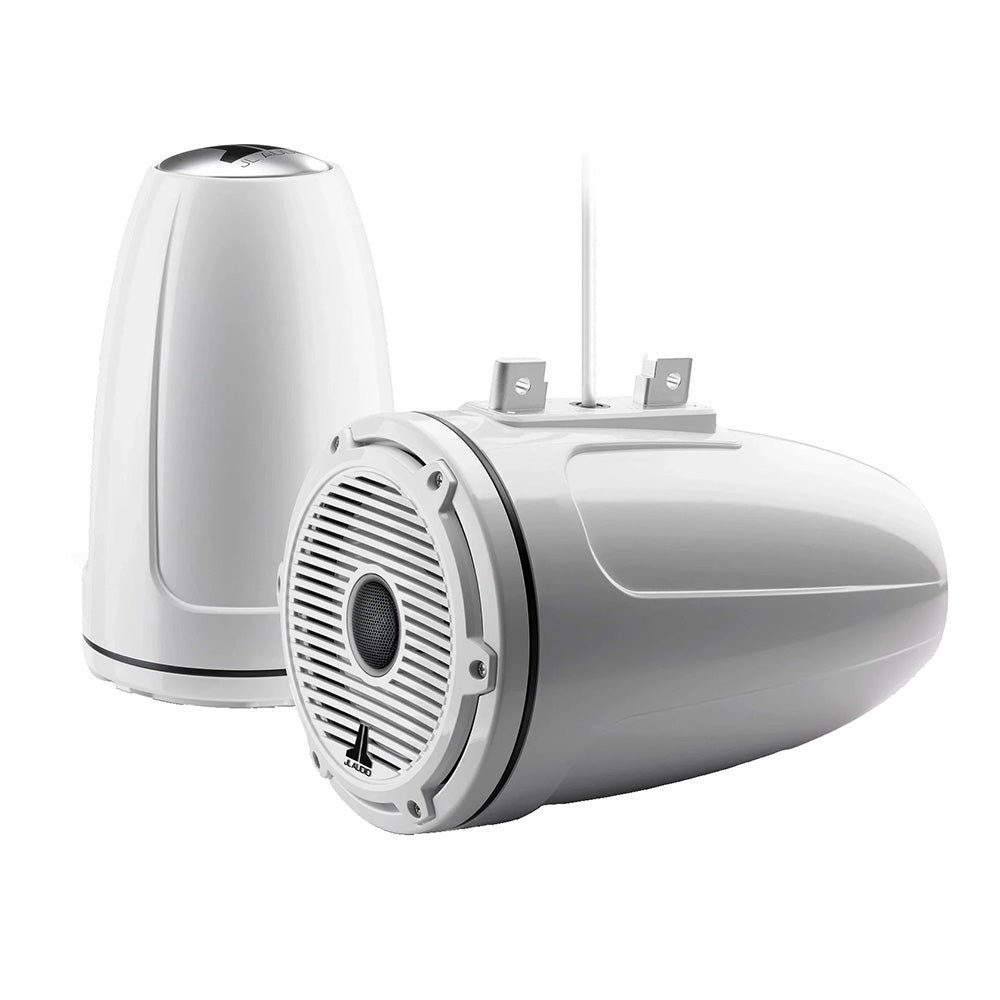 JL Audio M6 Series 7.7" Enclosed Tower Coaxial System w/Gloss White Classic Gril - View 1