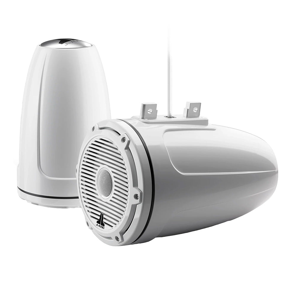 JL Audio M6 Series 7.7" Enclosed Tower Coaxial System w/Gloss White Classic Gril - View 1