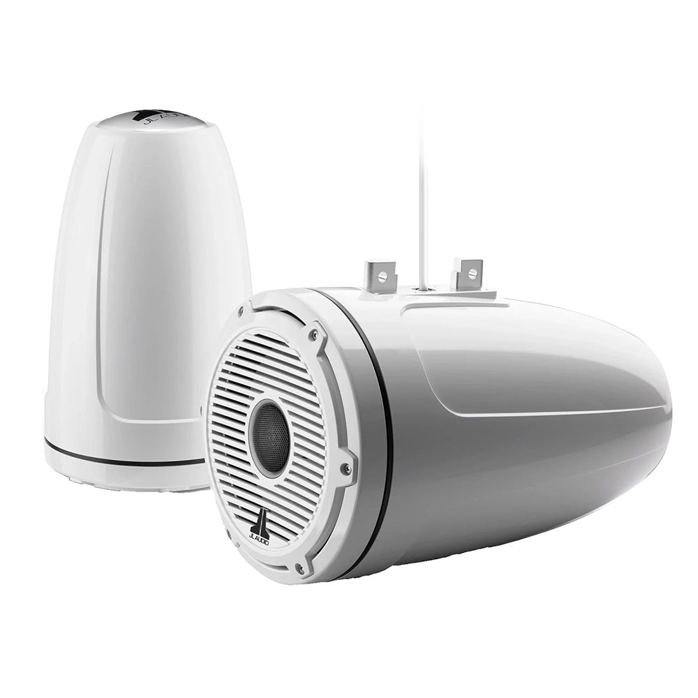 JL Audio M6 Series 8.8" Enclosed Tower Coaxial System w/Gloss White Classic Gril - View 1
