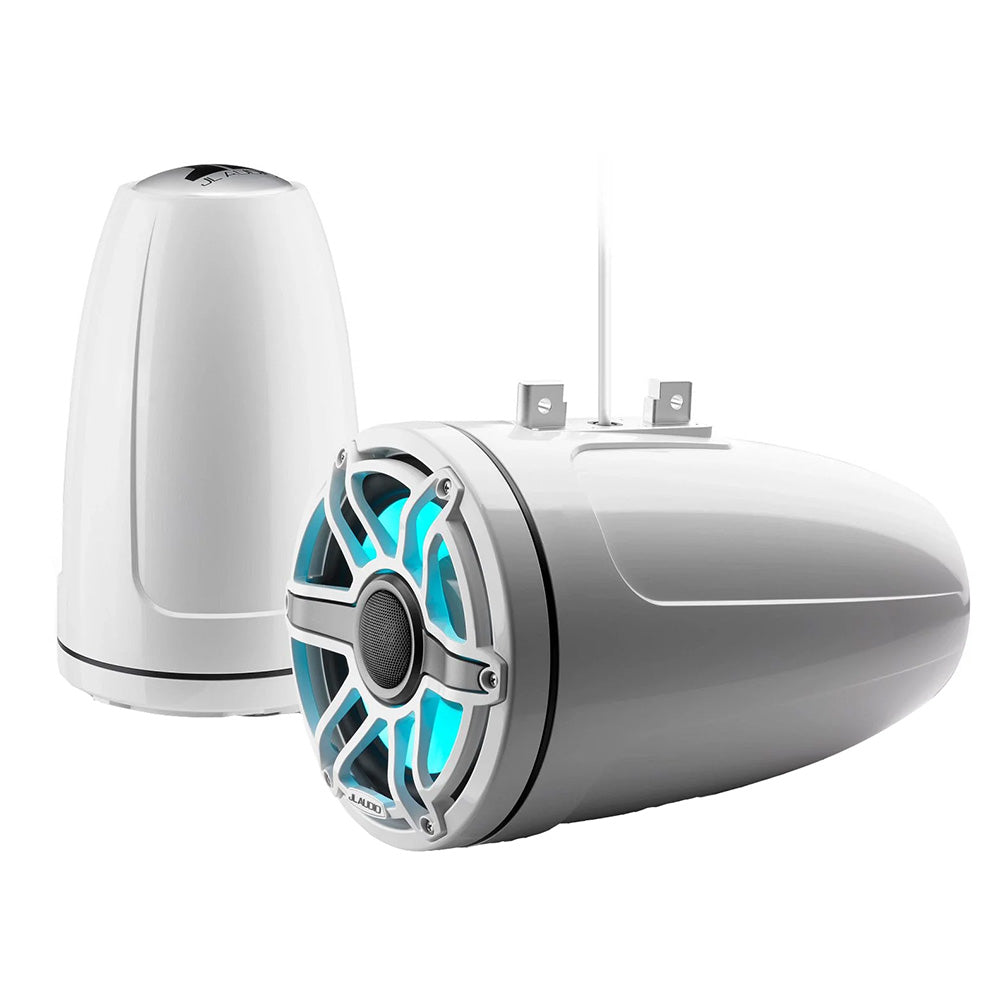 JL Audio M6 Series 8.8" Enclosed Tower Coaxial System w/Gloss White Sport Grille - View 1