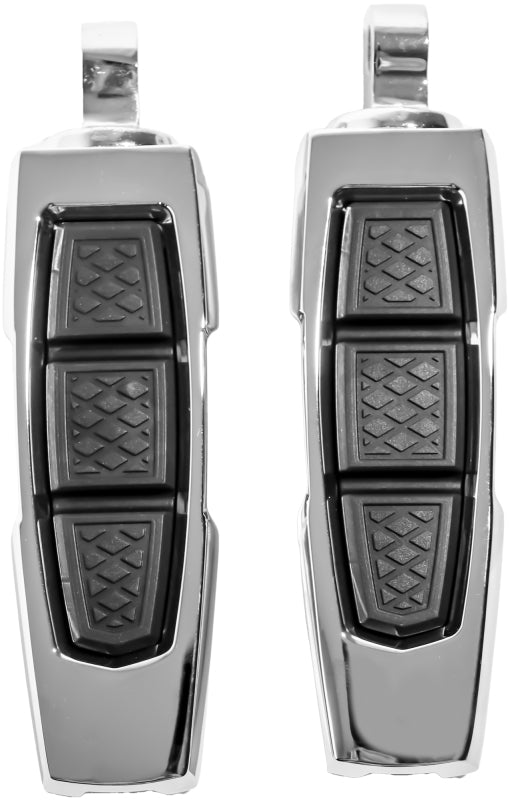 Kuryakyn Enygma Footpegs with Adapter - Chrome, Part 10030-1