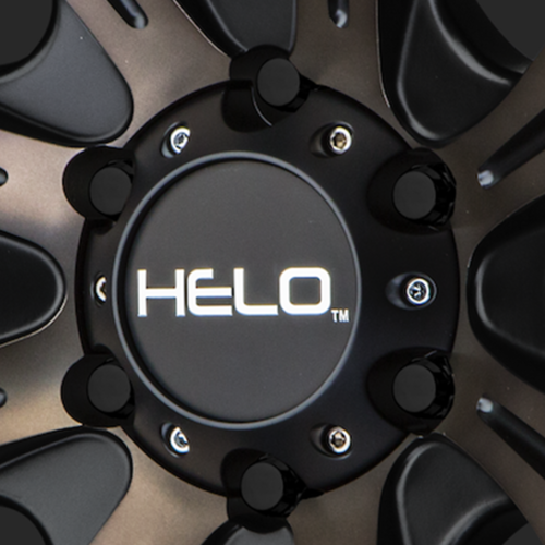 Helo Cap 6x135 Lug H34 Satin Black