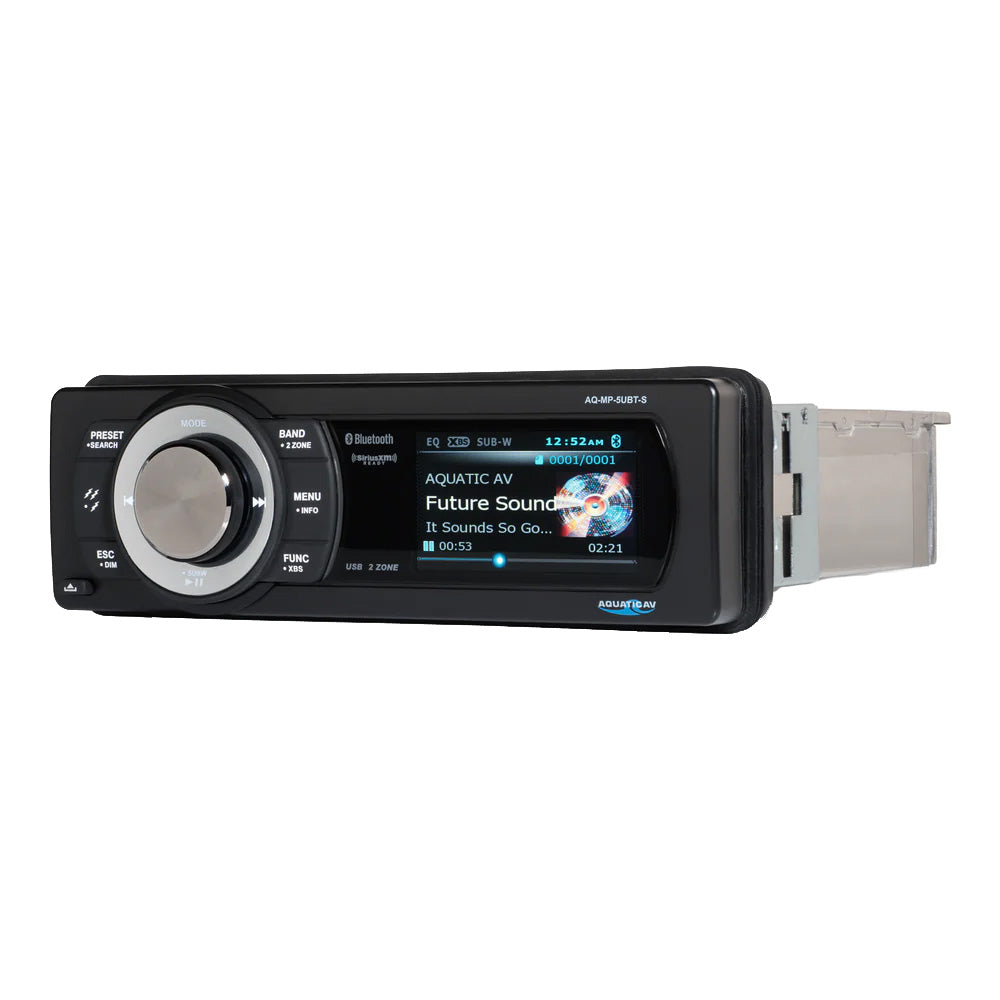 Aquatic AV MP5+ Stereo (Adventure+ Series) Waterproof Marine Radio Receiver - View 3