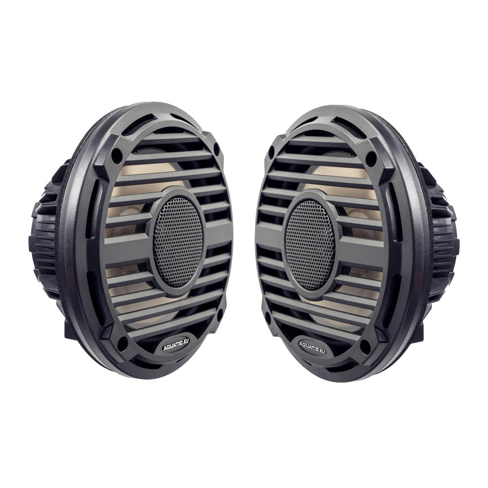 Aquatic AV PRO Classic Speaker - Black Waterproof Marine Boat Speakers - View 2