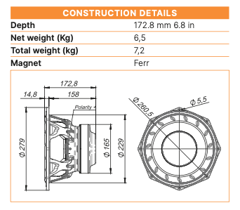 Beyma 10NMFS 8-Ohm Loudspeaker