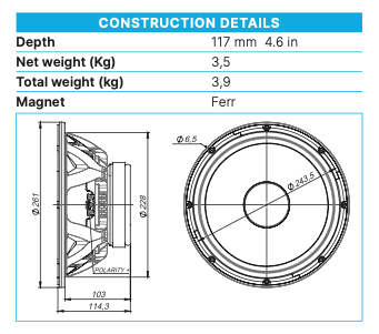 Beyma Loudspeaker 10WR300 - 8