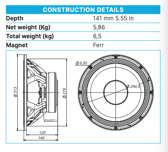 Beyma Loudspeaker 12MC500-8