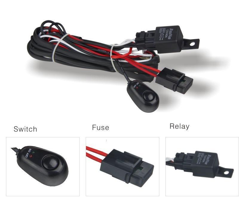 DV8 Offroad Wiring Harness with Relay and Switch - dveWIRE HARNESS