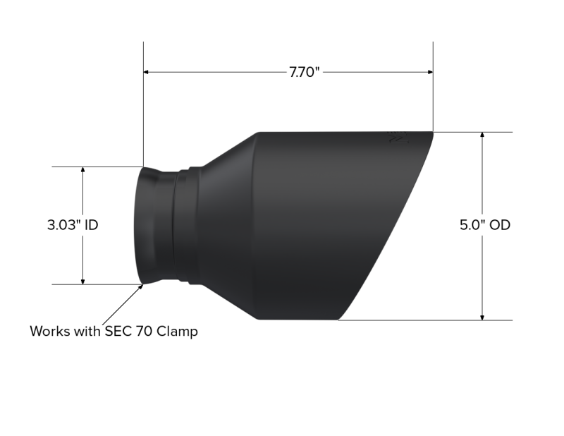 MBRP T5197BLK Black Exhaust Tips for 2015-2023 Dodge Charger and Durango