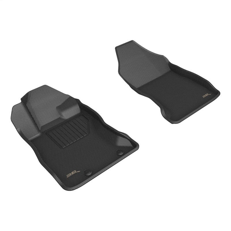 3D MAXpider KAGU Custom Fit Black Front Floor Mats for 2022-2024 Subaru WRX, Part Number aceL1SB03611509