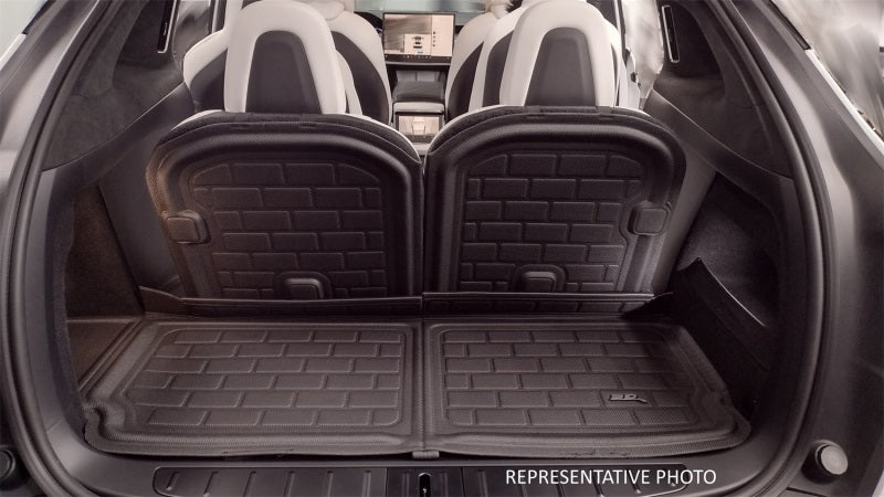3D MAXpider KAGU 3rd-Row Seatback Protector for 2022-2026 Rivian R1S, Black - aceQ1RI0011309