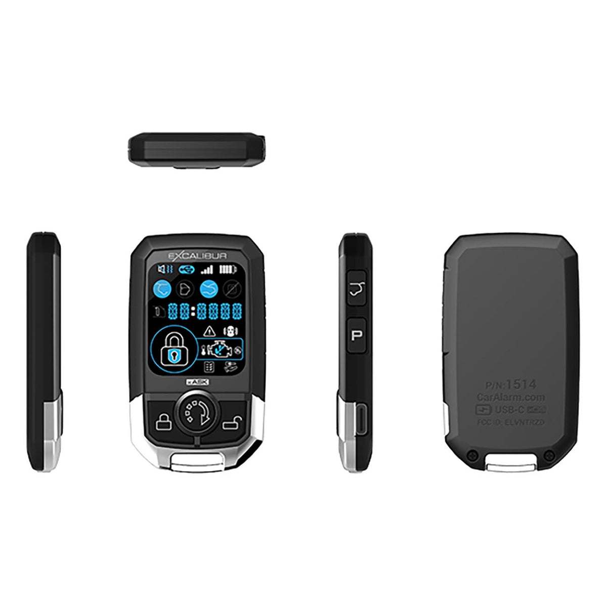 Excalibur Alarms 3-Color LCD 2-Way Remote for AL18803D