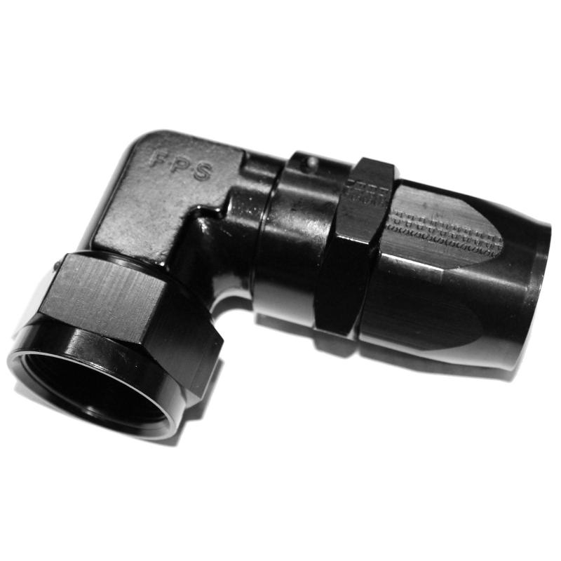 Fragola FRA109120-BL -20AN x 90-Degree Low Profile Forged Hose End, Black