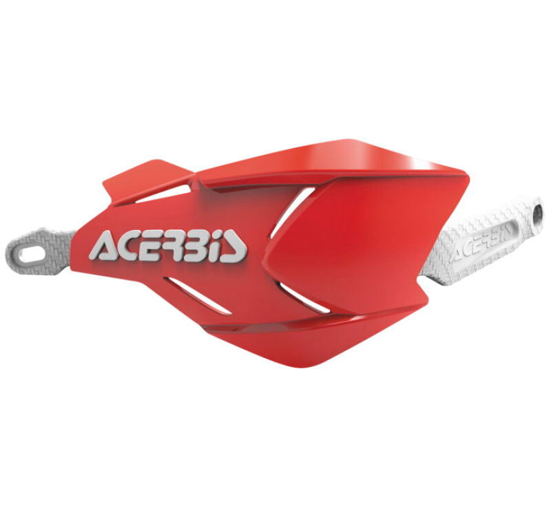 Acerbis X-Factor Red and White Motorcycle Handguards ACB2634661005