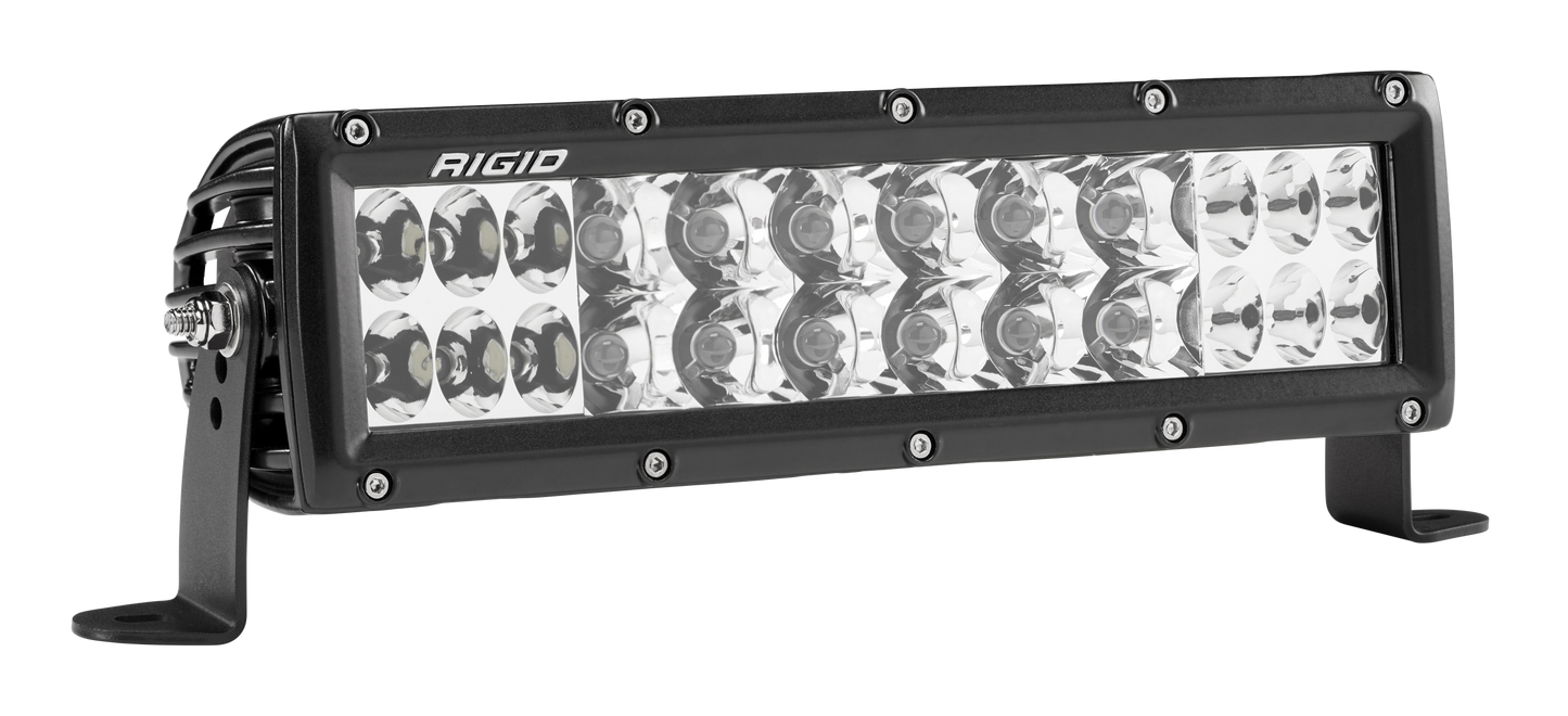 Rigid Industries - 178313 - LED Light Bars - 10 Inch Spot/Driving Combo Light Black Housing E-Series Pro